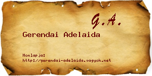 Gerendai Adelaida névjegykártya